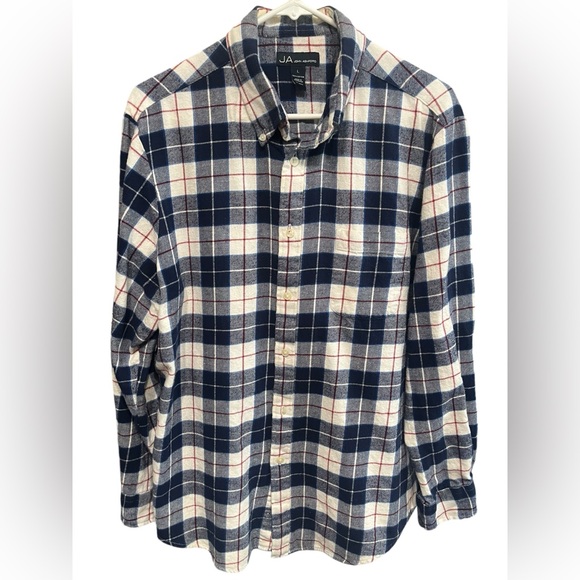John Ashford Other - John Ashford Men’s Blue and Red Flannel Long Sleeve Button Down Shirt Large